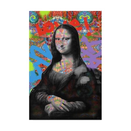 Dean Russo 'Mona Lisa Abstract Color' Canvas Art,16x24